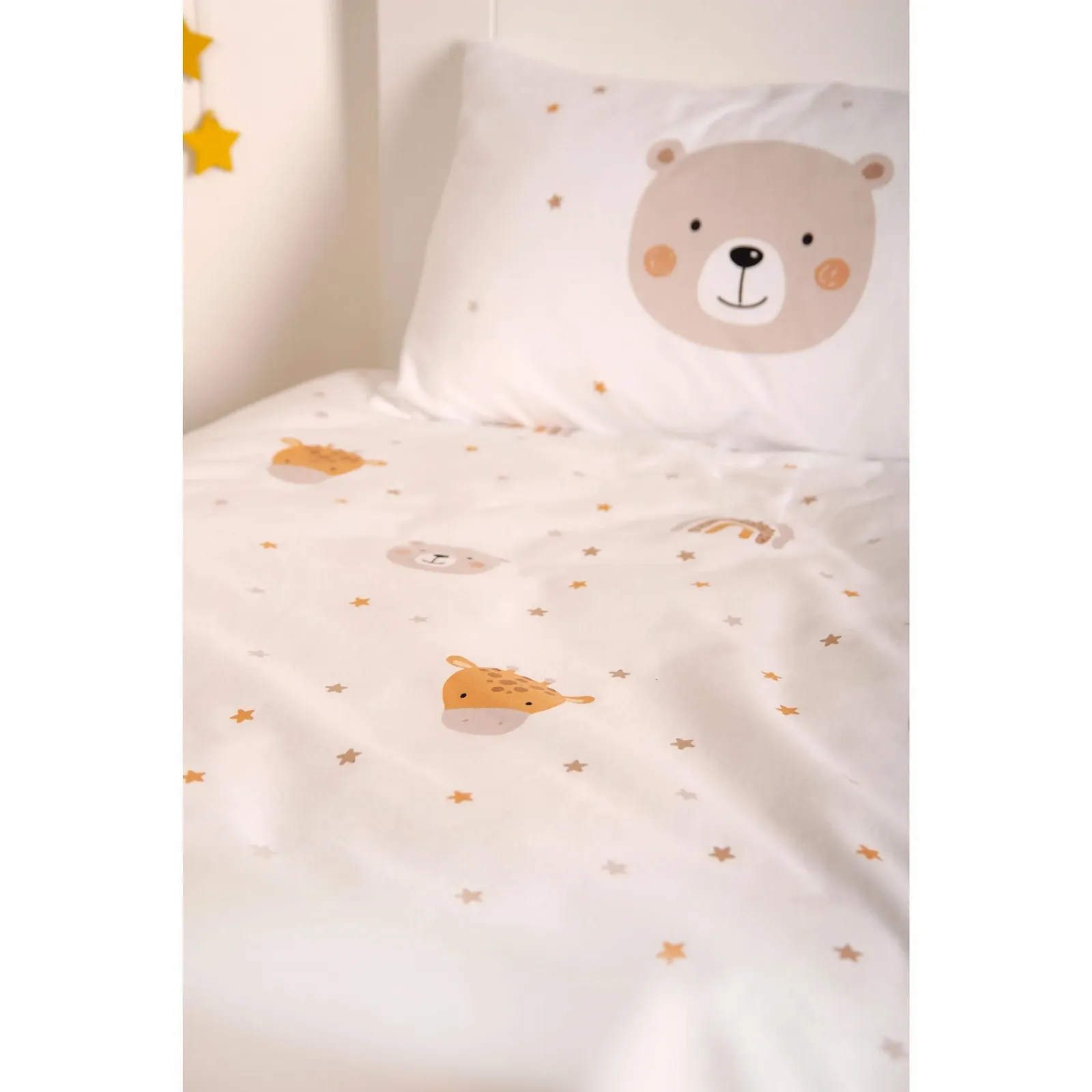 Постільна білизна Дитяча Herding babybest Little Friends Winter 40 x 60 см, 100 x 135 см Біла, фото №5
