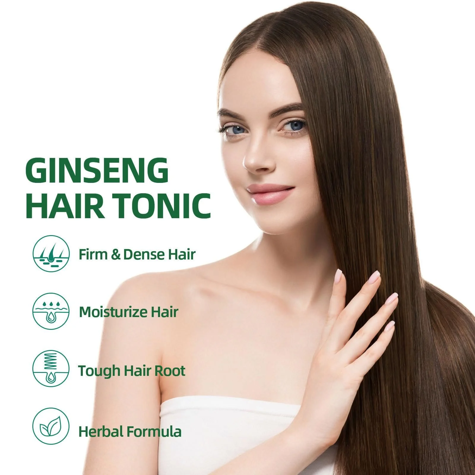 Сироватка для відновлення волосся з женьшенем Hppsctink 100 мл та кондиціонуючий спрей 100 г, фото №2