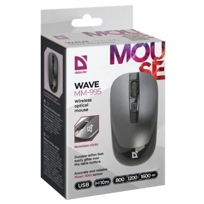 Мышка Defender Wave MM-995 Silent Wireless Grey (52993), фото №5