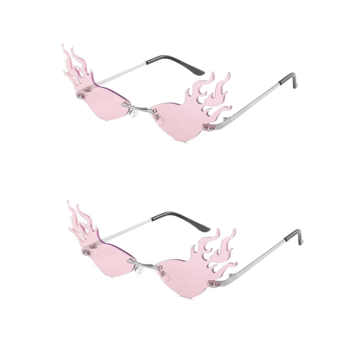 Солнцезащитные очки PACKOVE Ретро Пламя Розовый, фото №1