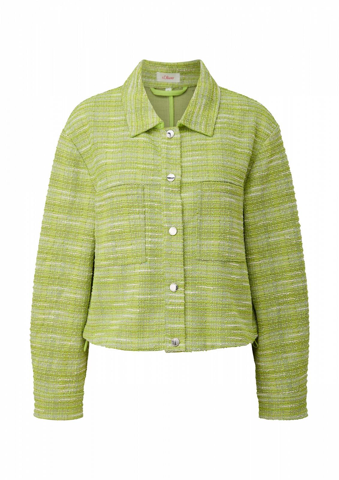 Жакет s.Oliver Boxy Bouclé з куліскою, фото №1