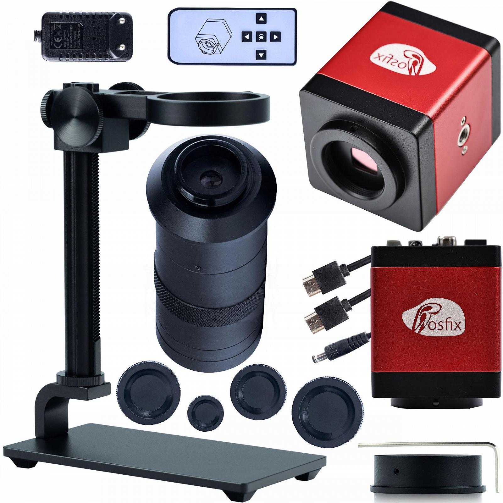 Цифровая микроскопная камера Rosfix Draco Pro KMDRP-HDMI-VGA 2 МП с 100-кратным объективом C-Mount и платформой 35 мм, HDMI/VGA, 1080p 60 кадр/с, фото №1
