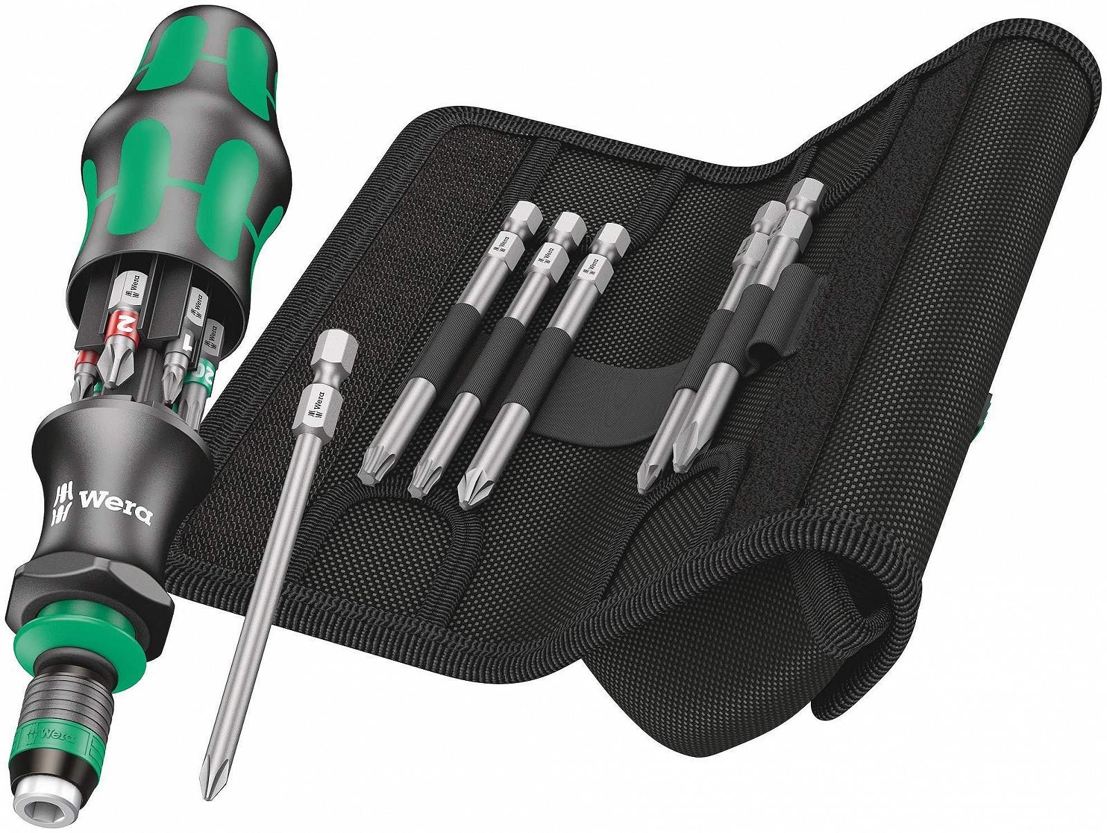 Набір викрутковий Wera Kraftform Compact 20 05051017001 з магазином біт та сумкою 13 предметів, фото №1