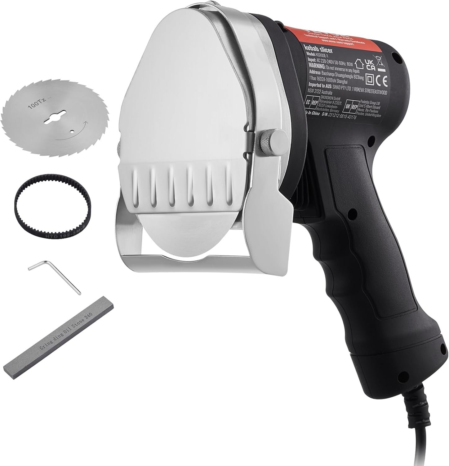 Электрический нож для шаурмы Vevor KS100E / Черный, фото №1 Электрический нож для шаурмы Vevor KS100E / Черный, фото №1