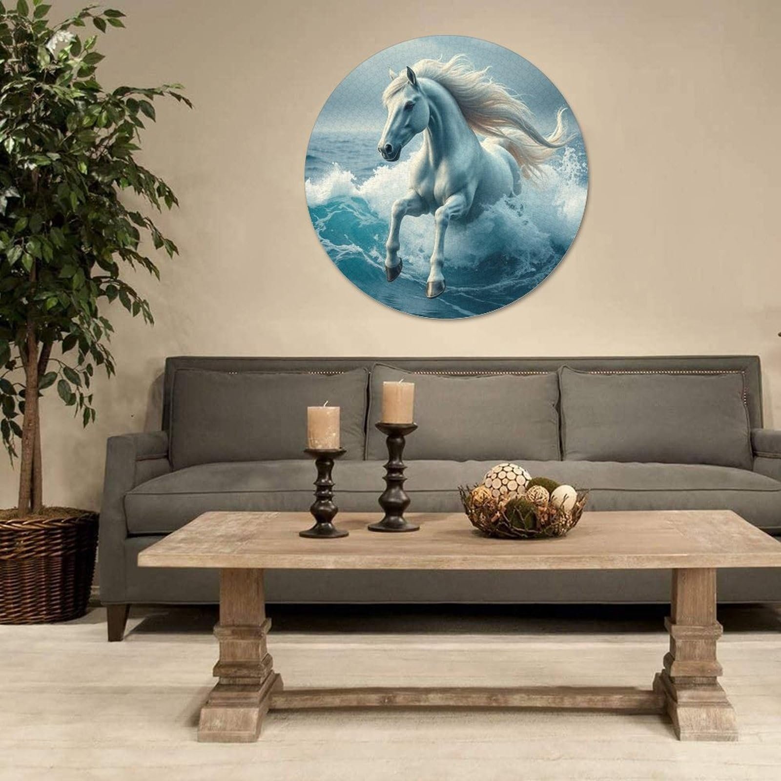 Круглый пазл Horse Clever Puzzles 1000 деталей 67.5 x 67.5 см, фото №6