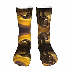 Носки USA Eagle American Flag Sunset Parent-Child Elephant - Фото 1