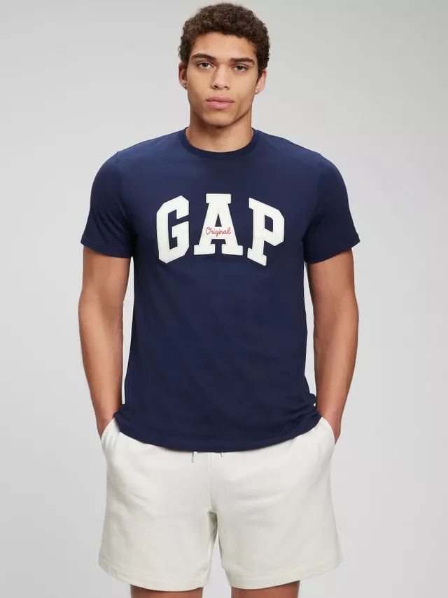 Футболка GAP V-LOGO ORIG ARCH 471777-09 Темно-синий XL, фото №1