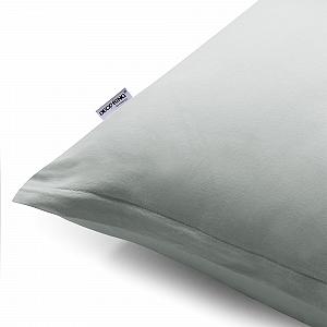 Наволочки DecoKing 2 шт. 50 x 60 см Трикотаж Хлопок Молния Сталь Серебро Серый Янтарь synthetic.ua - Фото 1