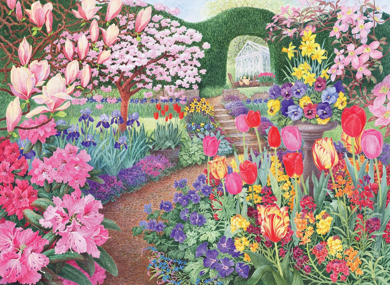 Пазлы Ravensburger Happy Days Glorious Gardens 4 x 500 деталей, фото №3