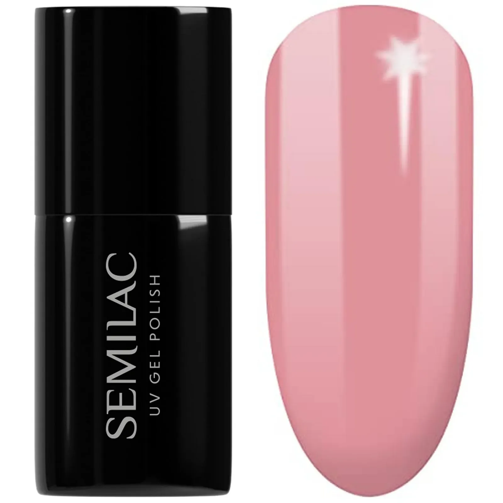 UV Гель-лак Semilac Naked Nails 581 Delicate Coral 7 мл, фото №1