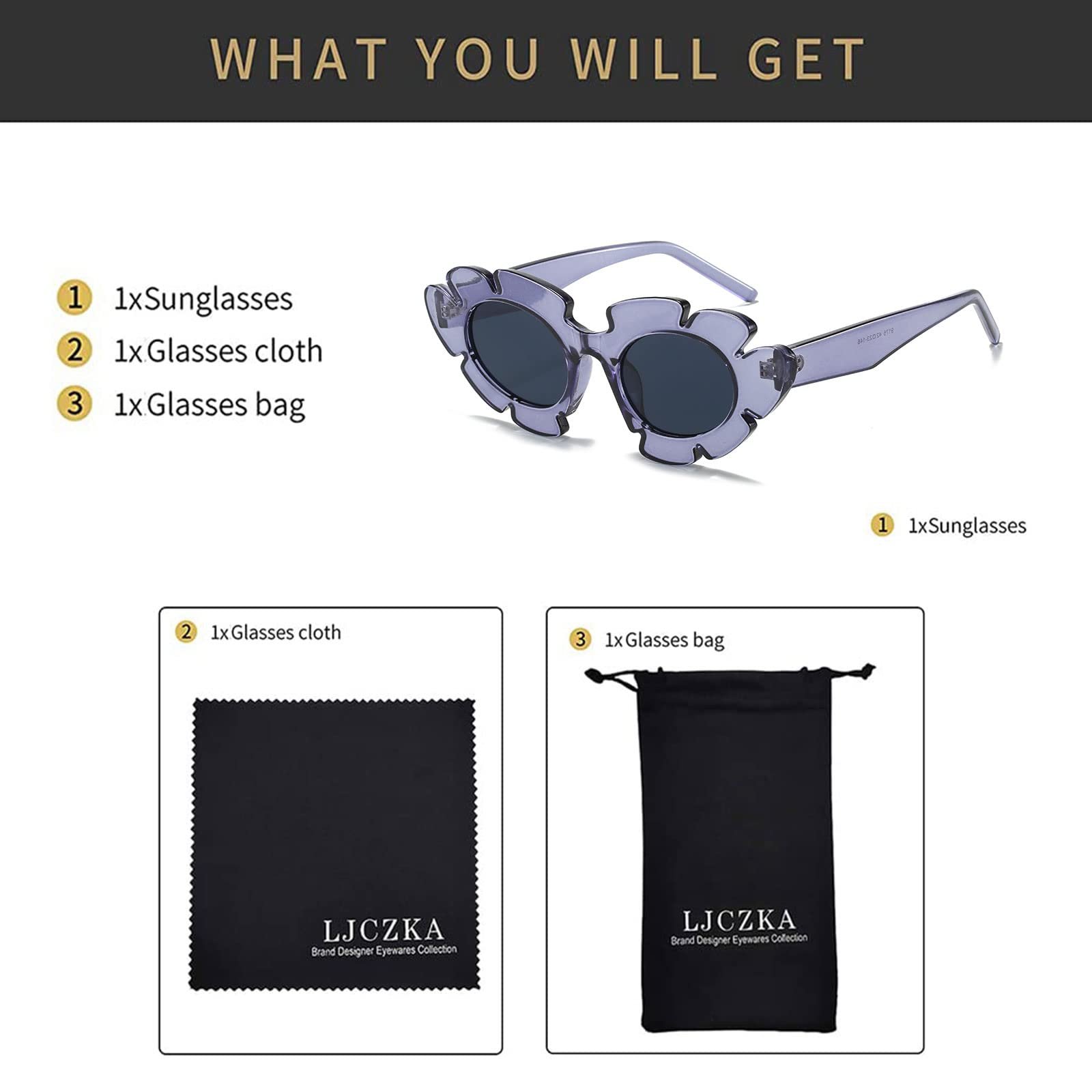 Вінтажні сонцезахисні окуляри Котяче око Квіти Жіночі ретро, фото №6 Вінтажні сонцезахисні окуляри Котяче око Квіти Жіночі ретро, фото №6