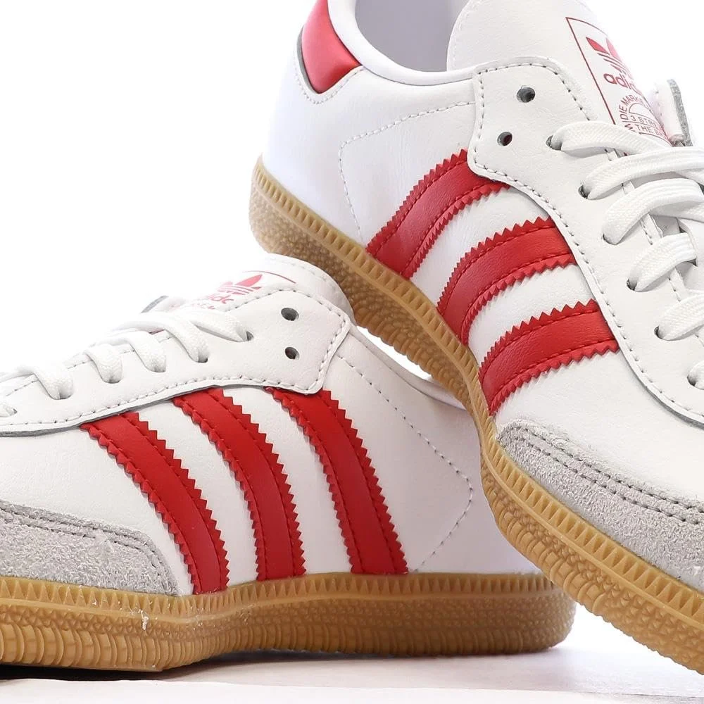 Дитячі Кросівки adidas Samba OG C Білий/Червоний, фото №7