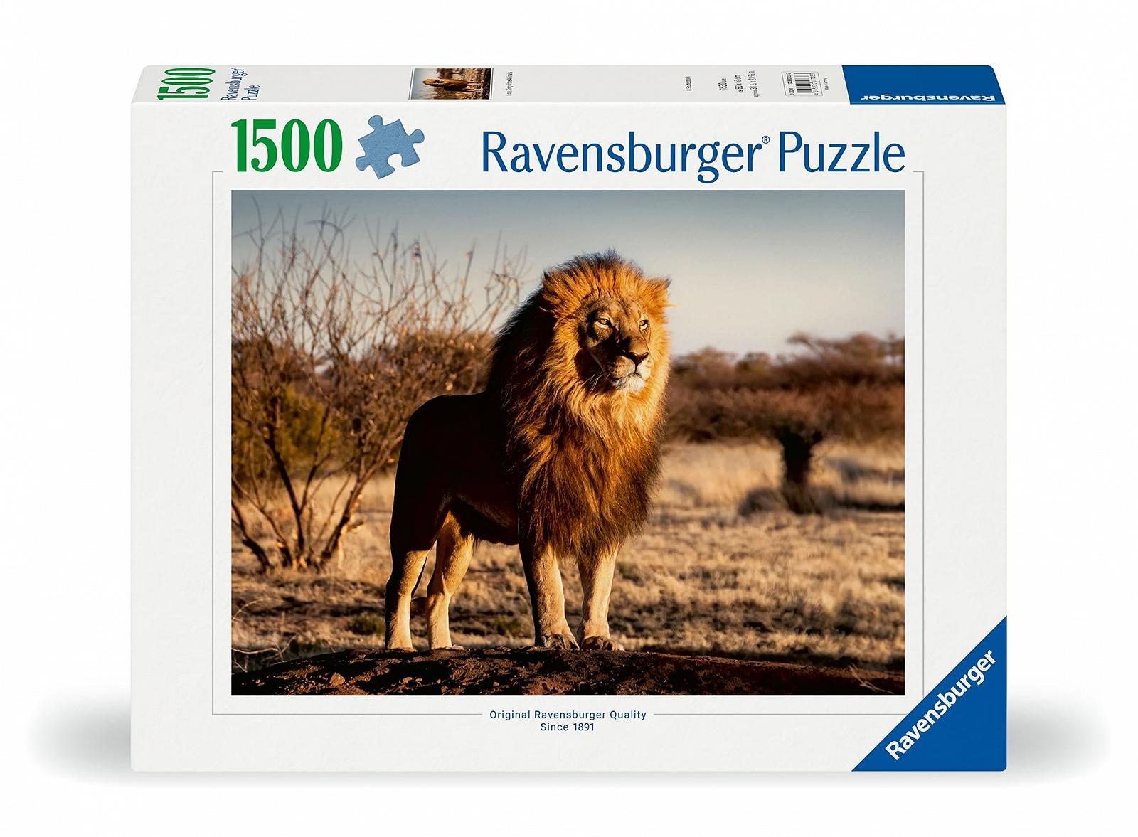 Пазл Ravensburger Лев 12000733 1500 деталей Животные, фото №2 Пазл Ravensburger Лев 12000733 1500 деталей Животные, фото №2
