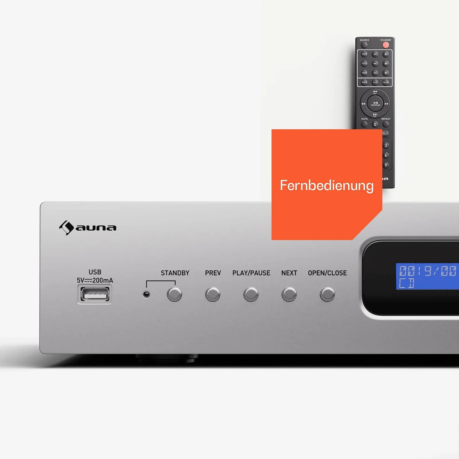 CD-проигрыватель Auna Art22 HiFi Серебристый, фото №4
