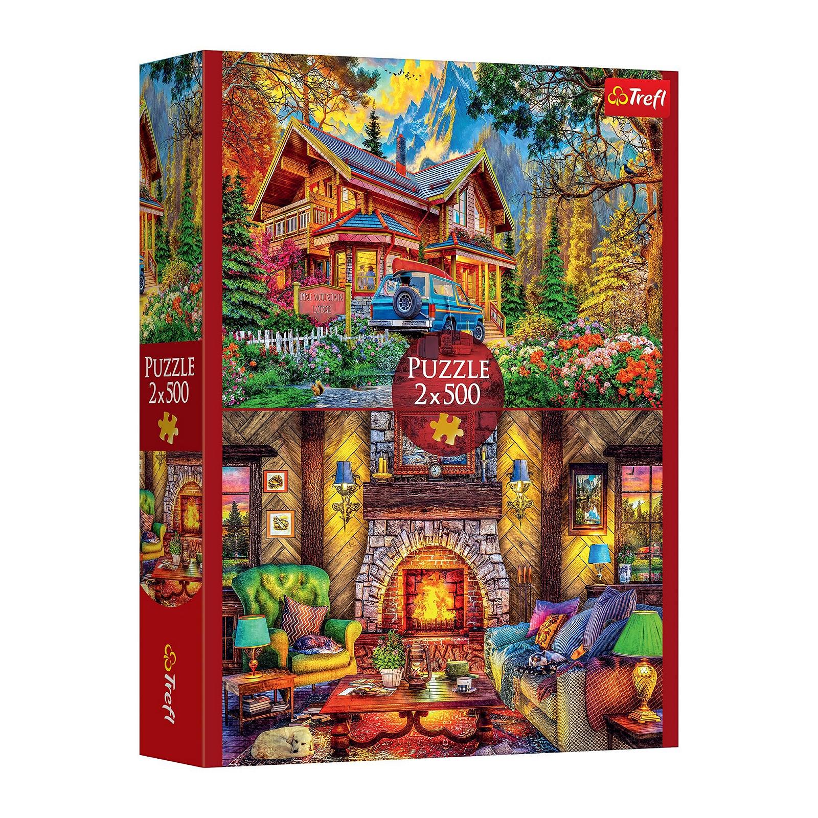 Пазл Trefl Mountain Tour 2 x 500 деталей, фото №1