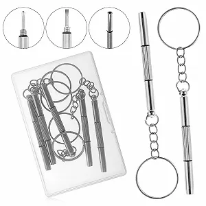 Викрутка Набір Bewudy 5 предметів для окулярів 3 в 1 Практичний Неіржавна сталь Портативна - Фото 1