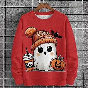 Жіночий Світшот з привидами на Геловін ціна на synthetic.ua - Фото 1 Жіночий Світшот з привидами на Геловін synthetic.ua - Фото 1