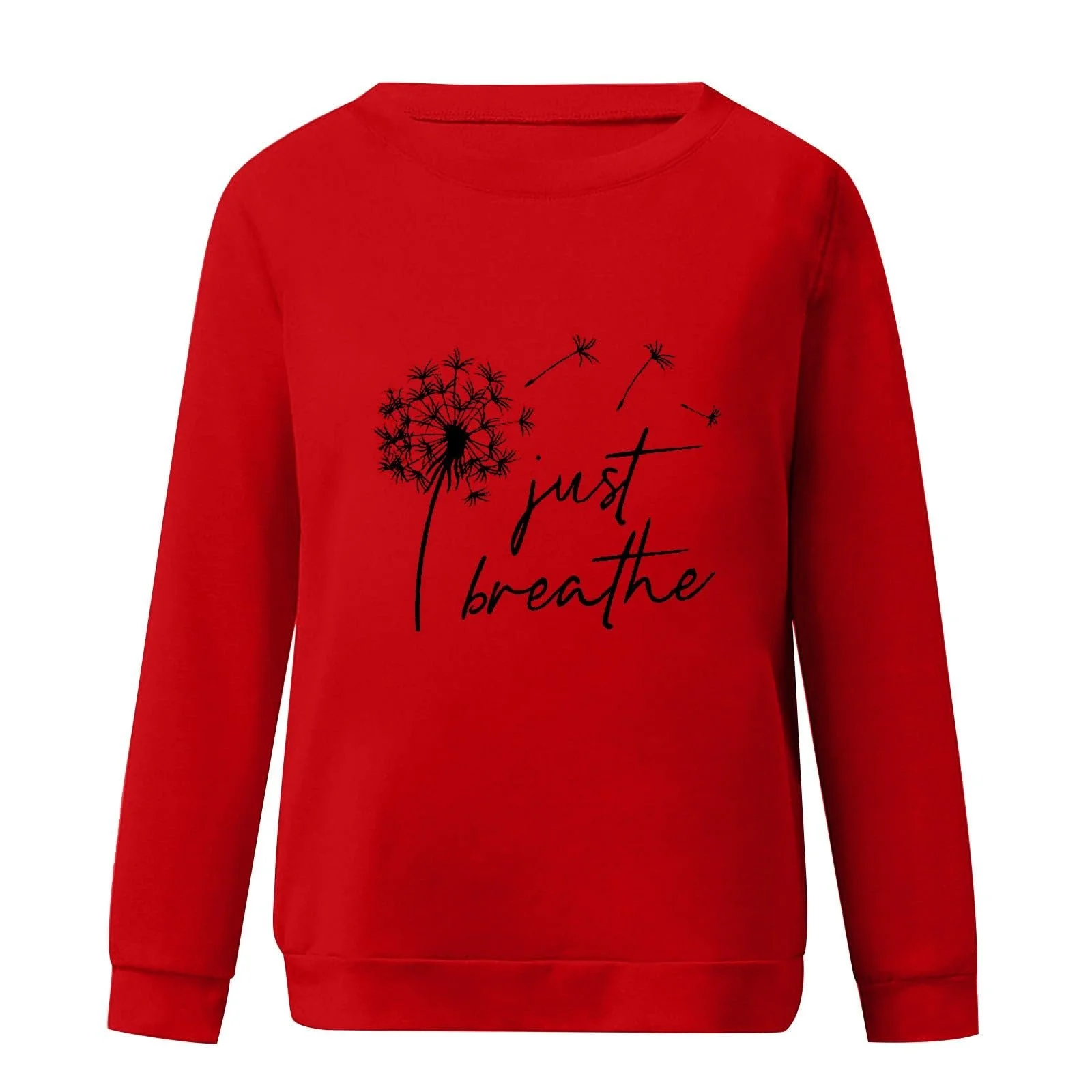 Женский пуловер NZYIHAO с принтом, свитшот, повседневный, с длинными рукавами, с круглым вырезом, больших размеров, рубашка, свободный джемпер, легкая туника, топы на подкладке, удобная длинная рубашка, женский джемпер, фото №4