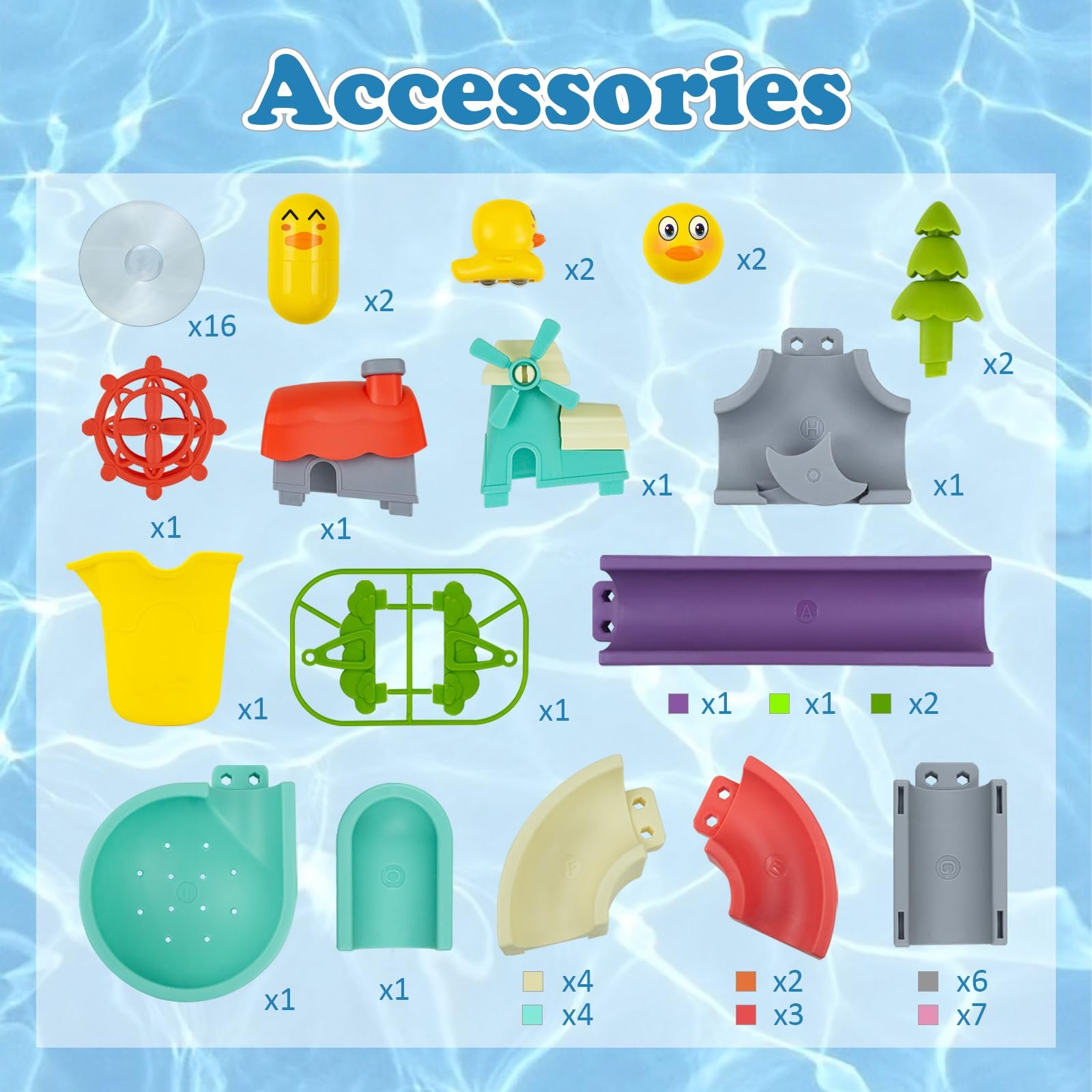 Игрушка для ванны Утка Горькая, 62 шт., фото №6