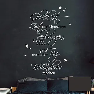 Наклейка на стіну ilka parey wall tattoo-world Happiness is time spending with stars M2449 - Фото 1