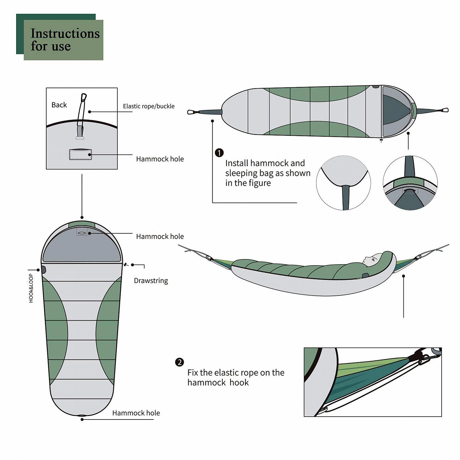 Спальний мішок MYVVKIA ultraleichter wasserdichter Rucksack mit Packsack, фото №4