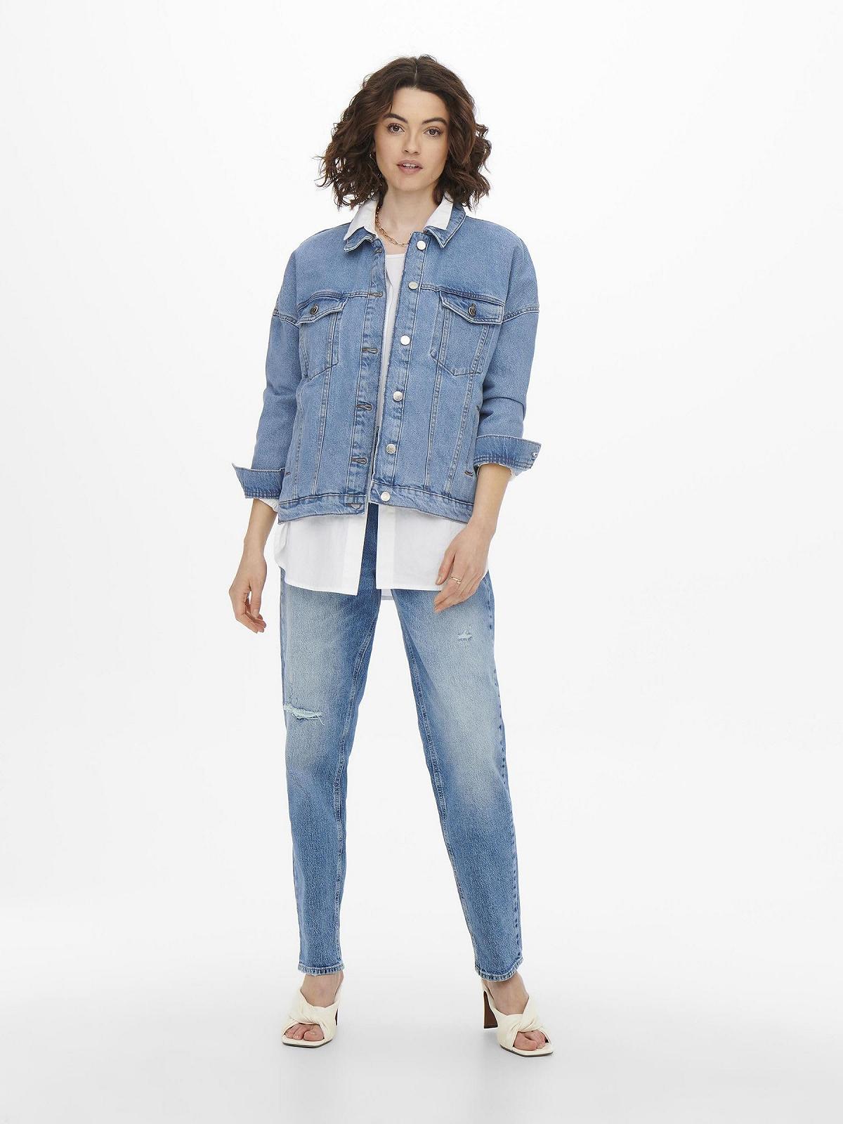 Жіноча Джинсова Куртка ONLY Onlsafe Caroline Oversize DNM Jacket Noos, фото №4