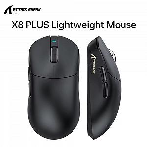 Миша Attack Shark X8 Pro PAW3395Pro 40000DPI 700IPS 60G 1000Hz Black - Фото 1