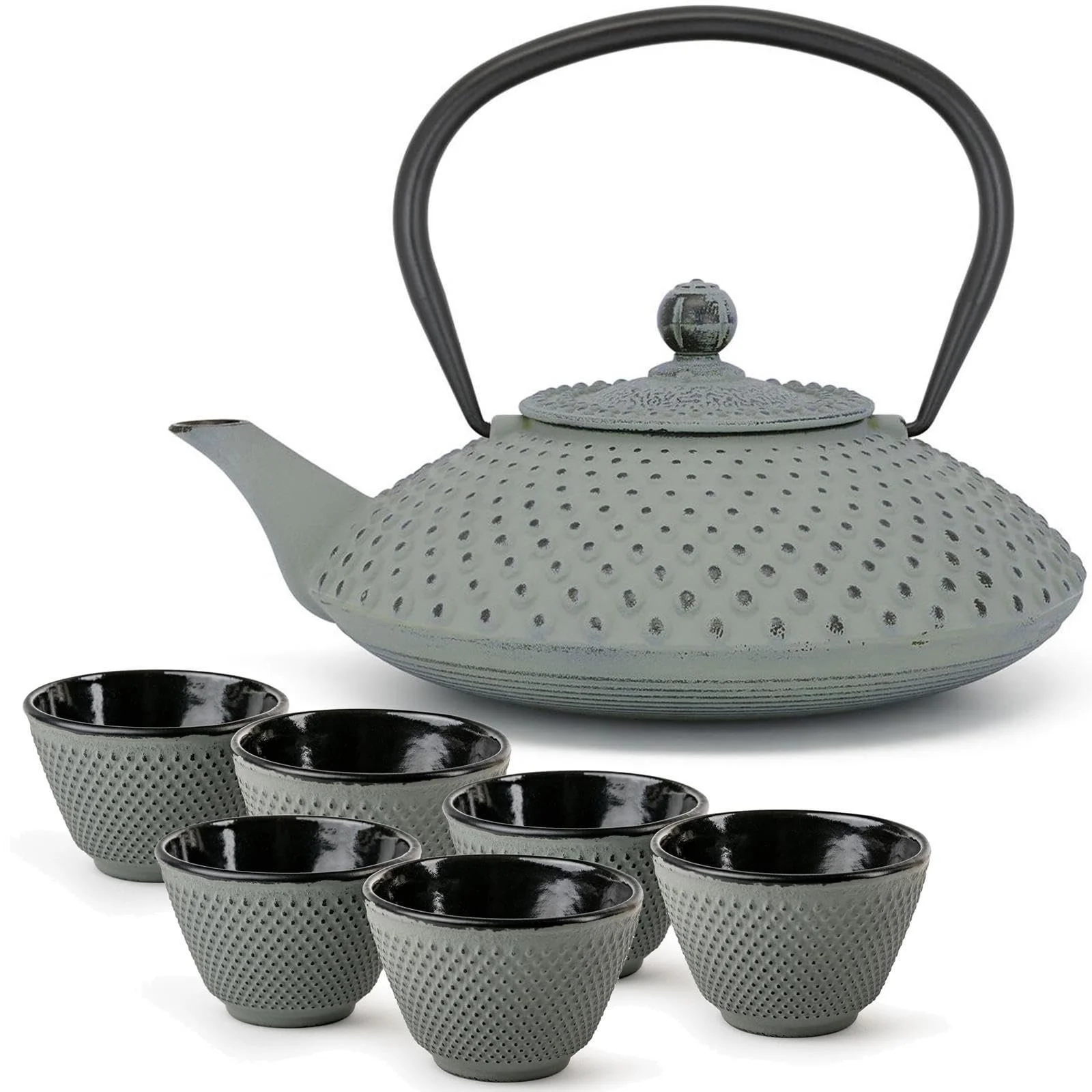 Чайник-заварник Bredemeijer Asia Flat Чавунний Зелений, 1.25 літра, фото №1