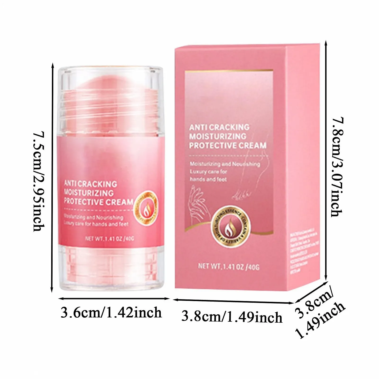 Бальзам для п'ят Живильний пом'якшувальний з масажним роликом 40 мл проти сухої та потрісканої шкіри, фото №5