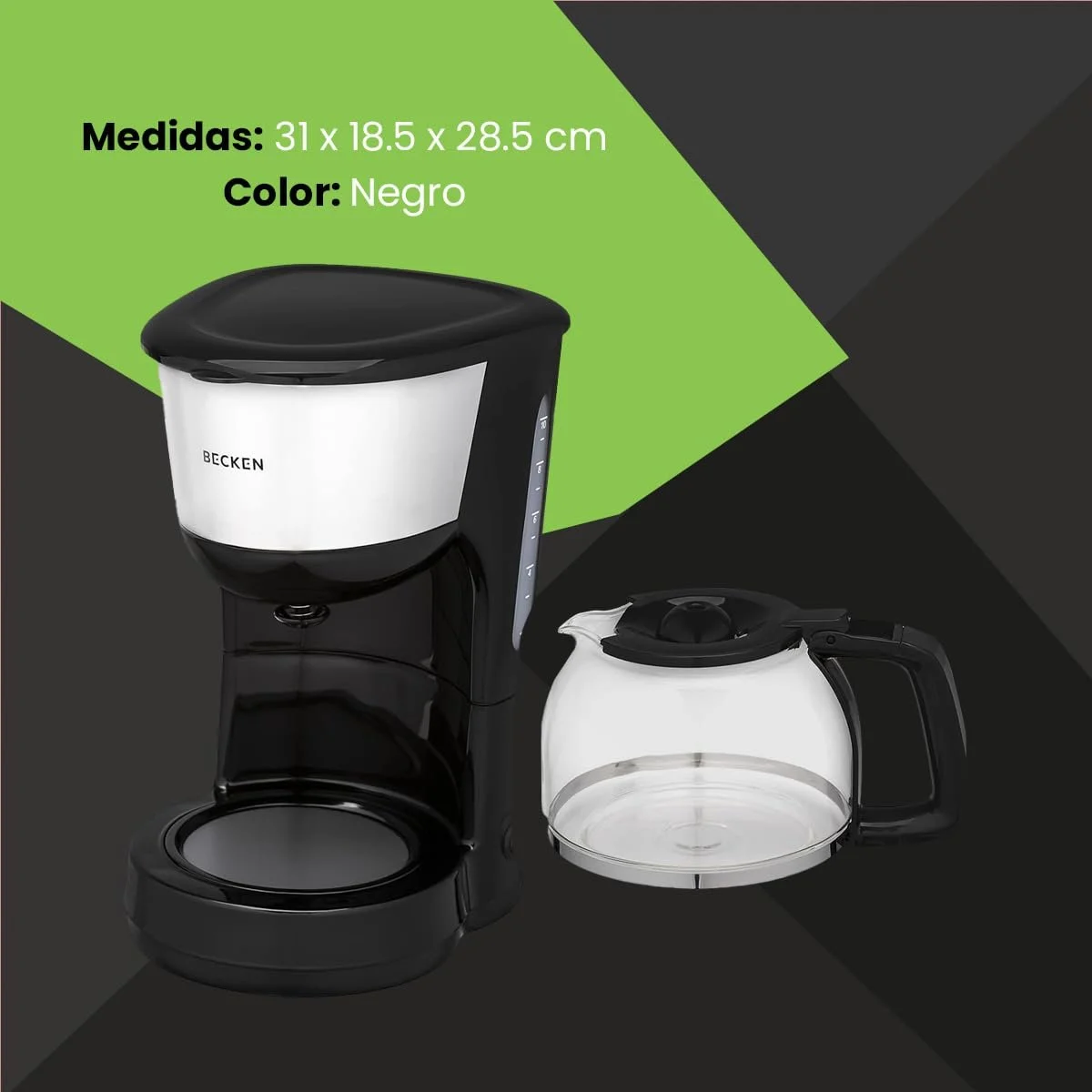 Кофеварка капельная Becken 1000 Вт 1.25 л, фото №7