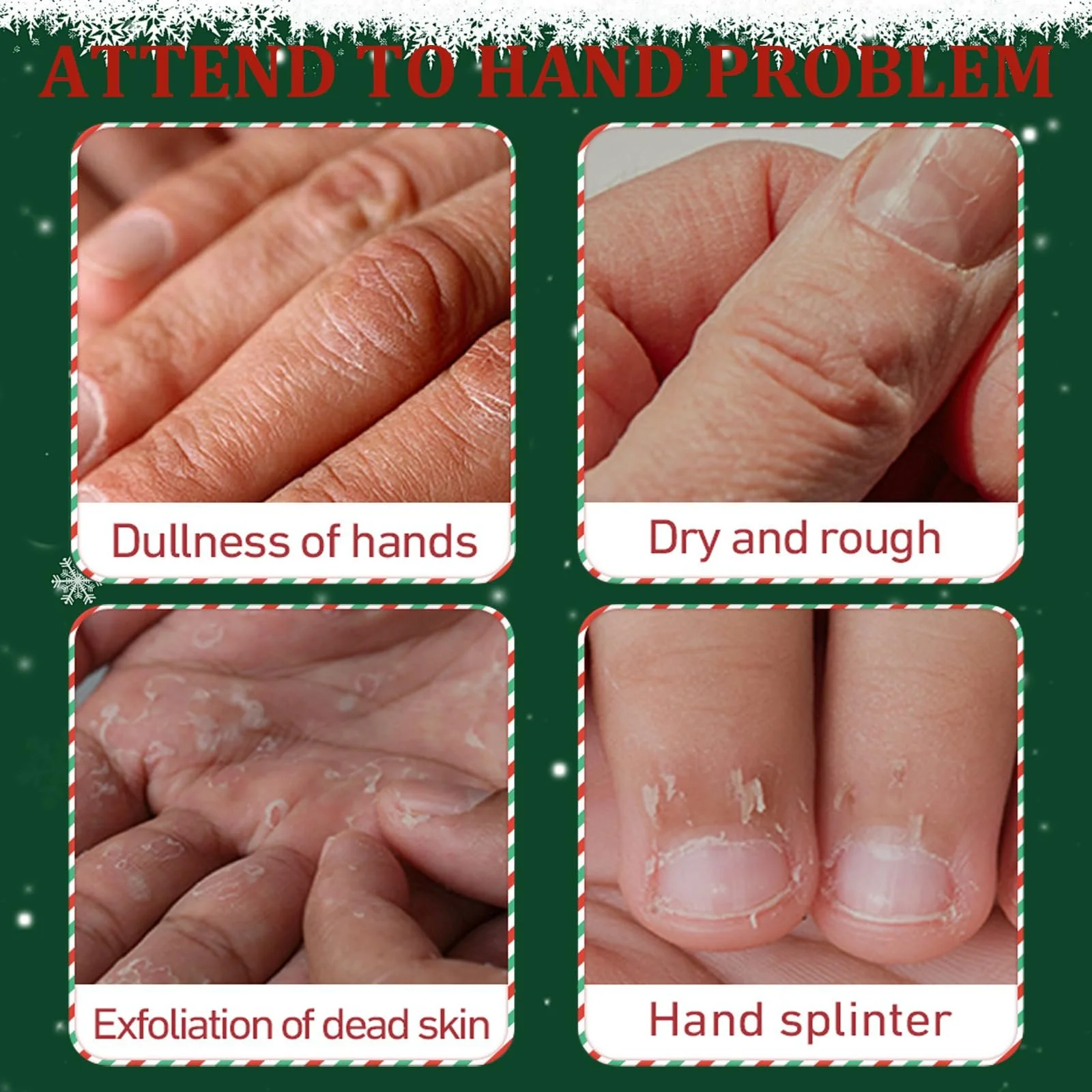 Набір різдвяних кремів для рук, щоденний зволожуючий набір кремів для рук, подарунки для жінок, фото №3