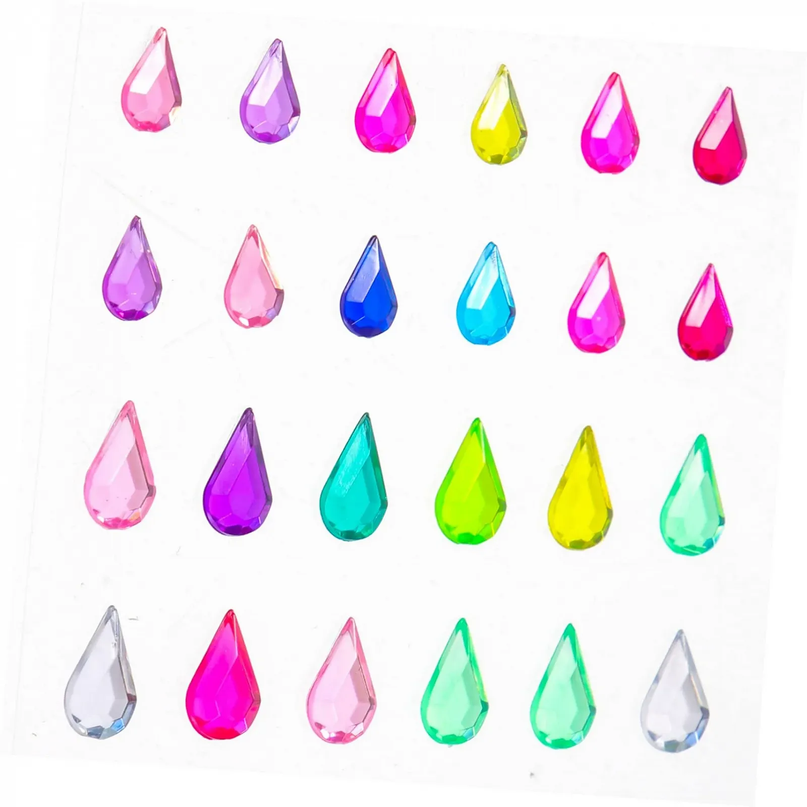 Стрази Housoutil Для обличчя, самоклеючі, 5 аркушів, фото №3