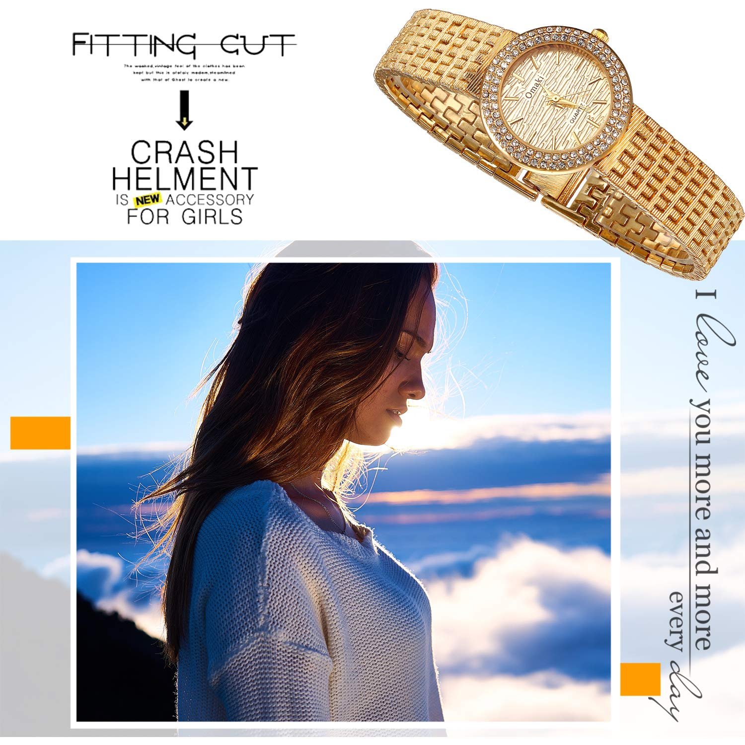 Часы Женские JewelryWe Кварцевые Аналоговые Золотой/Серебряный, фото №7