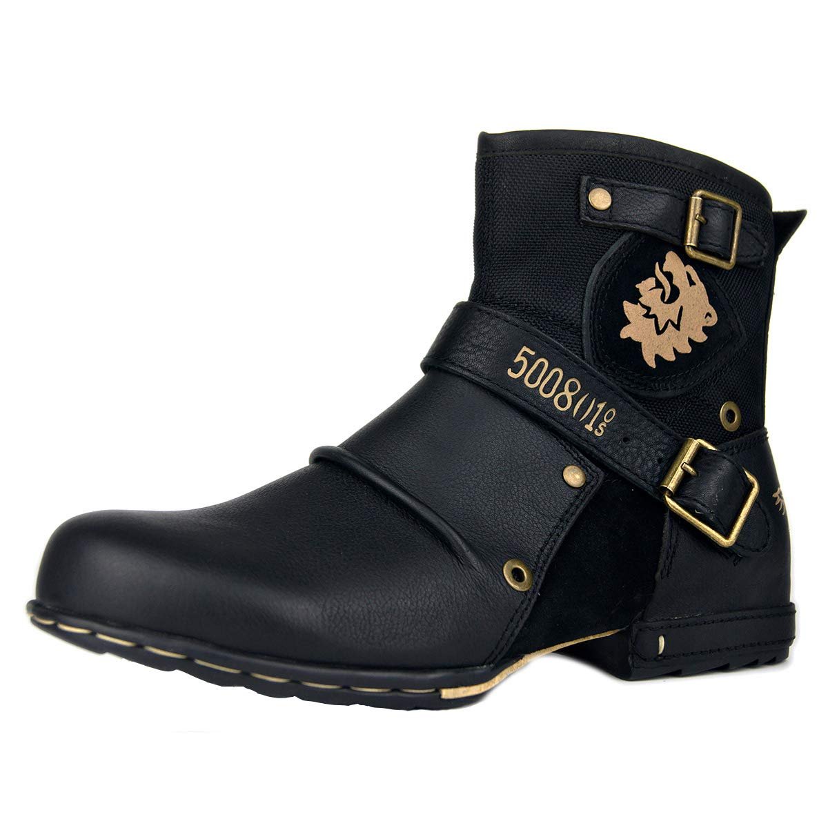 Ботинки Osstone кожаные Chukka Worker Biker Motorcycle OS-5008-1-EN, фото №1