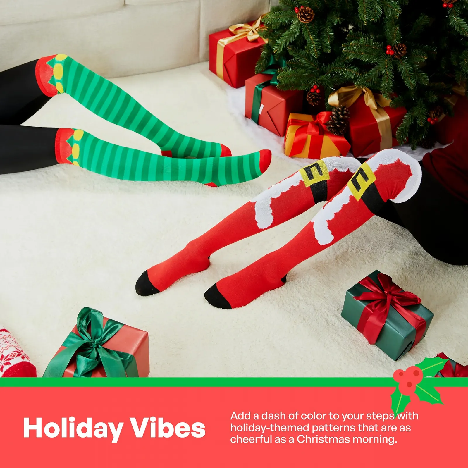 Святкові гольфи Giggling Getup, 2 шт., фото №4