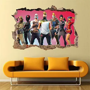 Наклейка на стіну 3D Геймер Відеоігри для дитячої самоклеюча - Фото 1