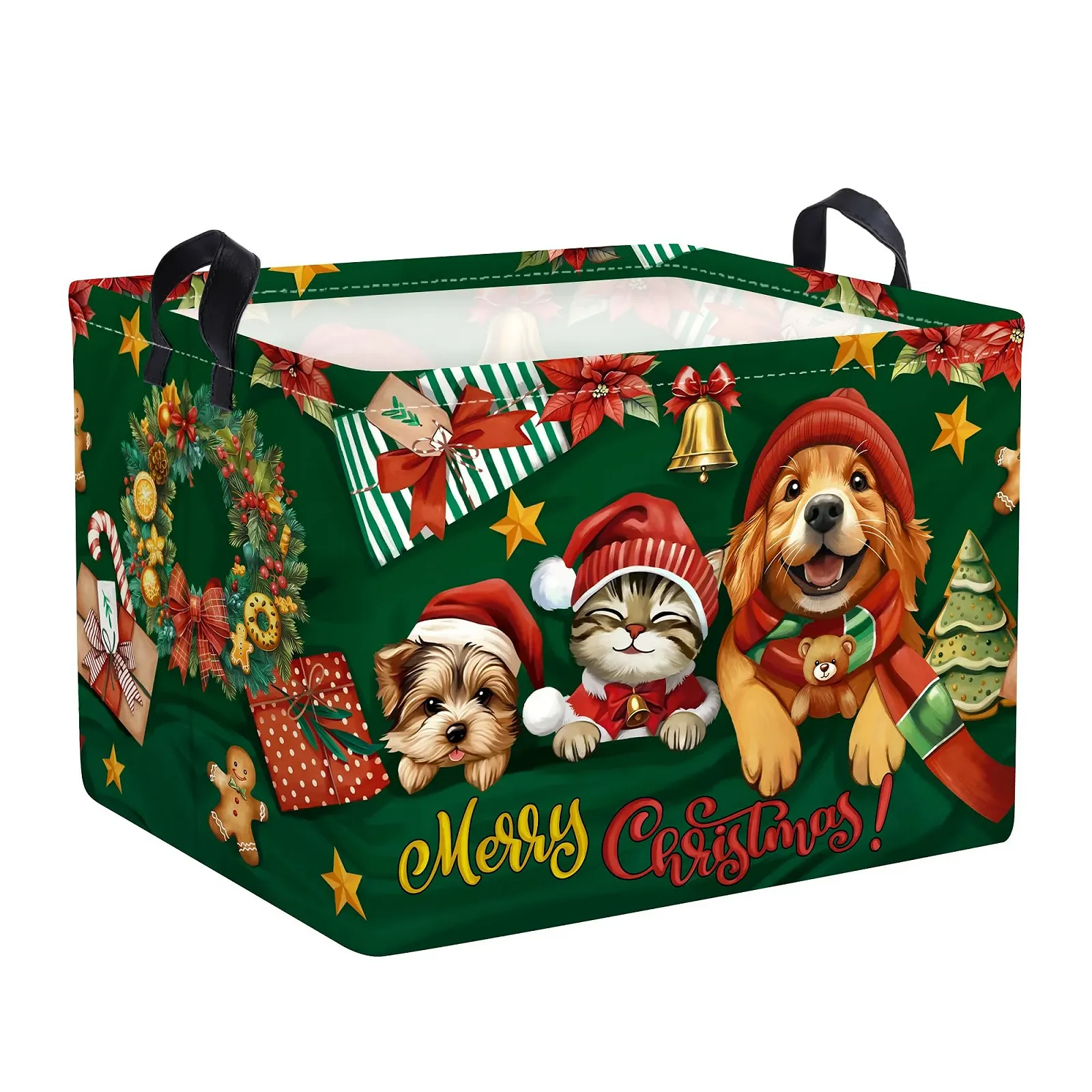 Корзина для игрушек HUUMONSS Рождественская для мальчиков девочек Водонепроницаемая, 36 л, фото №1 Корзина для игрушек HUUMONSS Рождественская для мальчиков девочек Водонепроницаемая, 36 л, фото №1