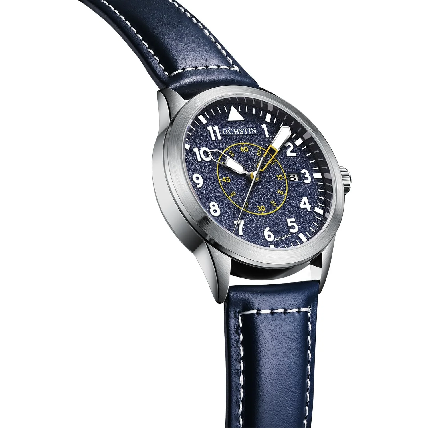 Механические Автоматические Мужские Часы с Автоподзаводом Дата Военные Спортивные Мужские Часы с Кожаным Ремешком, Ремешок из Нержавеющей Стали, фото №2 Механические Автоматические Мужские Часы с Автоподзаводом Дата Военные Спортивные Мужские Часы с Кожаным Ремешком, Ремешок из Нержавеющей Стали, фото №2