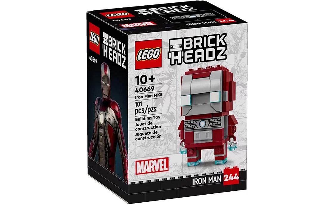 Конструктор Лего LEGO Brick Headz Железный Человек MK5 (40669), фото №1