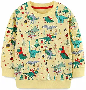 Дитячий Светшот для хлопчиків Різдвяний Мультяшний Пуловер - Фото 1