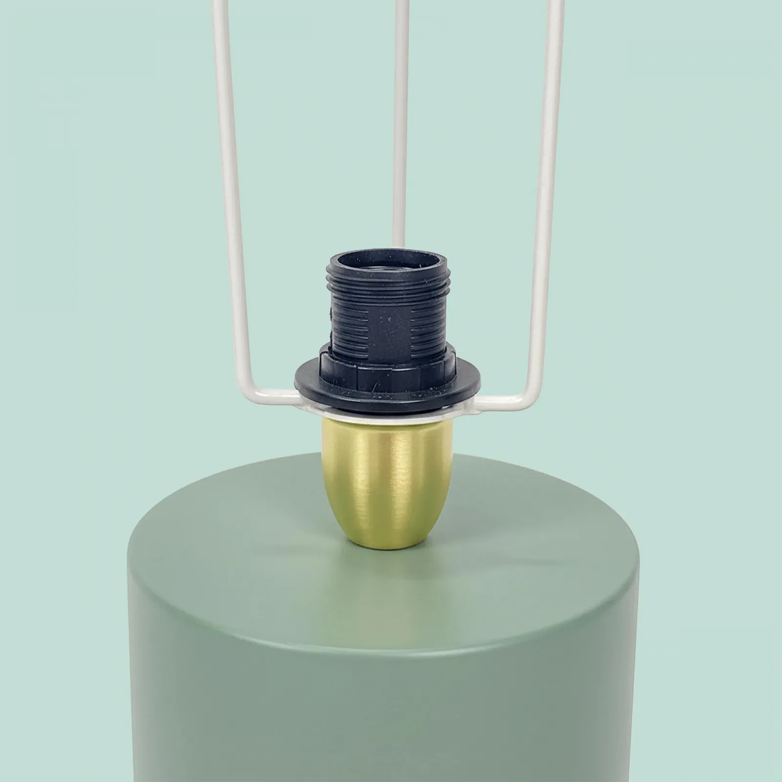 Настільна лампа Relaxdays Mushroom металева E14 40 x 25 см зелена, фото №6