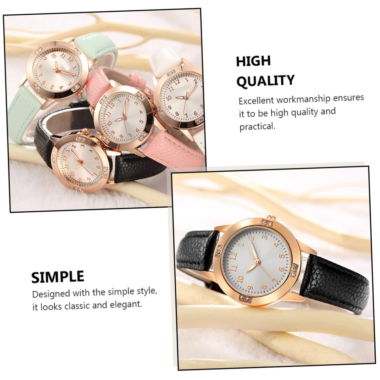 Часы Healvian Женские Водонепроницаемые Классический Элегантный, фото №3