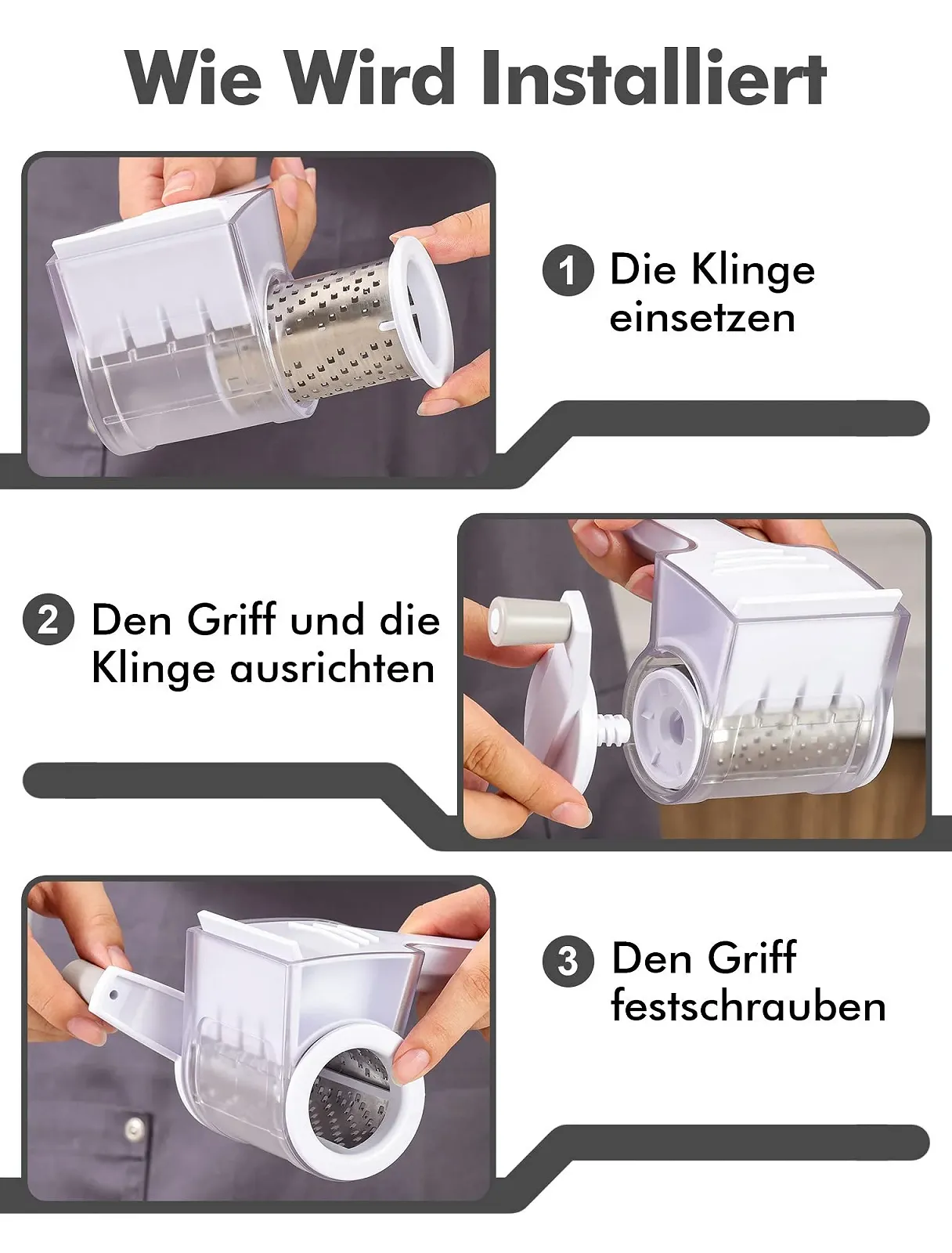 Терка GDL для пармезану, компактна кухонна, фото №7