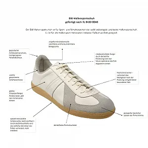 Спортивне взуття Оригінал BWuM Німецька армія Halle Білий synthetic.ua - Фото 1