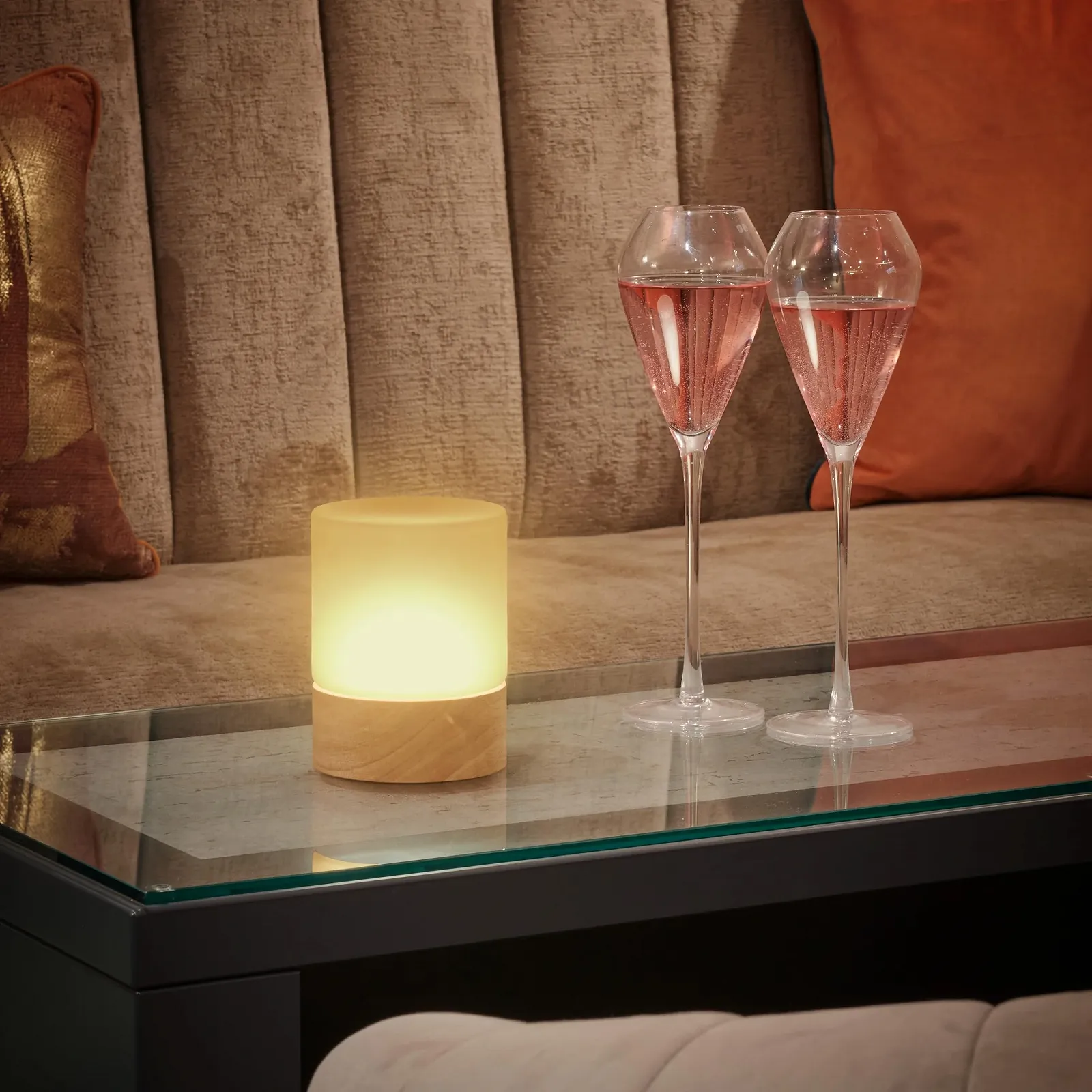 Настільна лампа Omniance Elara LED Акумуляторна Бездротова з пультом ДК 1 лампа 2 джерела світла, фото №8