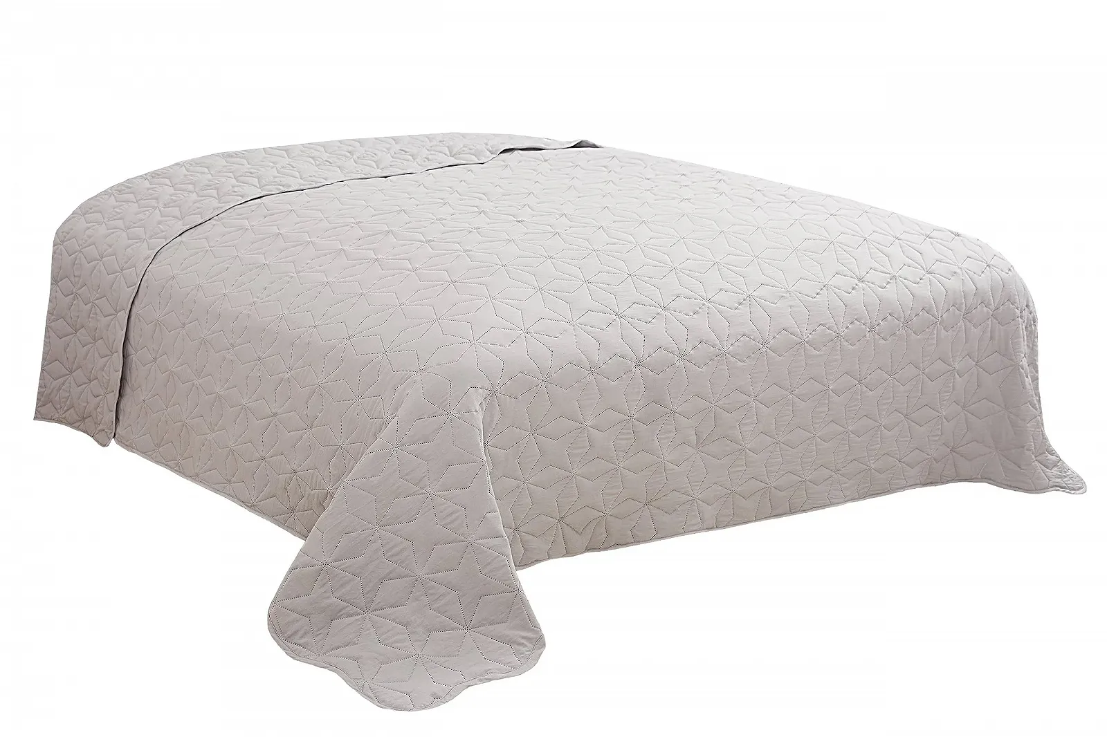 Покрывало MB Warenhandel24 XXL Универсальный Плед Приблизительно 220 x 240 см Пэчворк Кантри Хаус Диван Кровать Серебряный, фото №3