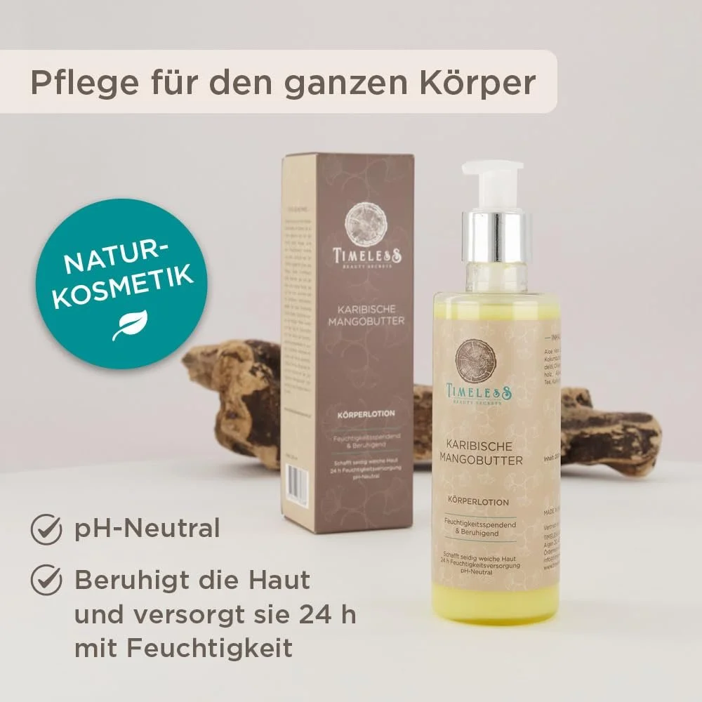 Лосьйон для тіла Timeless Beauty Secrets Caribbean Mango Butter Зволожуючий з олією манго, фото №2 Лосьйон для тіла Timeless Beauty Secrets Caribbean Mango Butter Зволожуючий з олією манго, фото №2