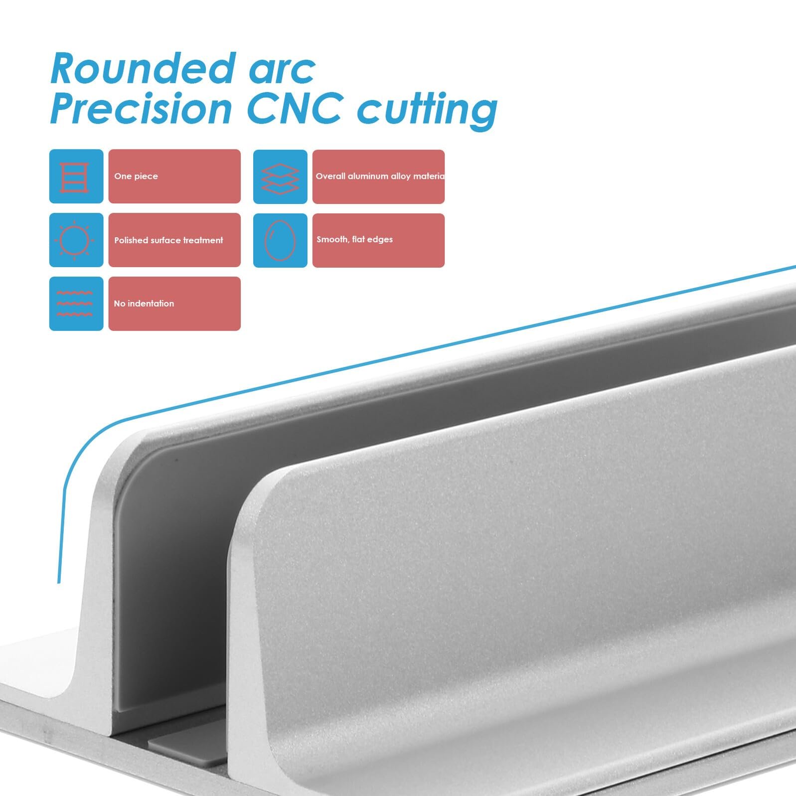 Вертикальна Підставка для Ноутбука з Алюмінієвого Сплаву Регульована Одинарна, фото №6 Вертикальна Підставка для Ноутбука з Алюмінієвого Сплаву Регульована Одинарна, фото №6