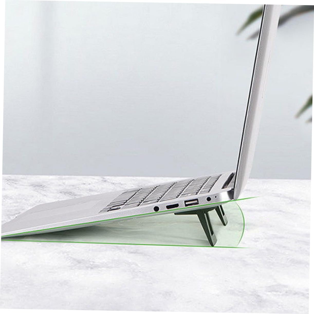 Підставка для ноутбука Veemoon складана з міцного PC матеріалу, ергономічна зі стабільним трикутним дизайном, покращене охолодження, регульована по висоті для дому та офісу, фото №6 Підставка для ноутбука Veemoon складана з міцного PC матеріалу, ергономічна зі стабільним трикутним дизайном, покращене охолодження, регульована по висоті для дому та офісу, фото №6