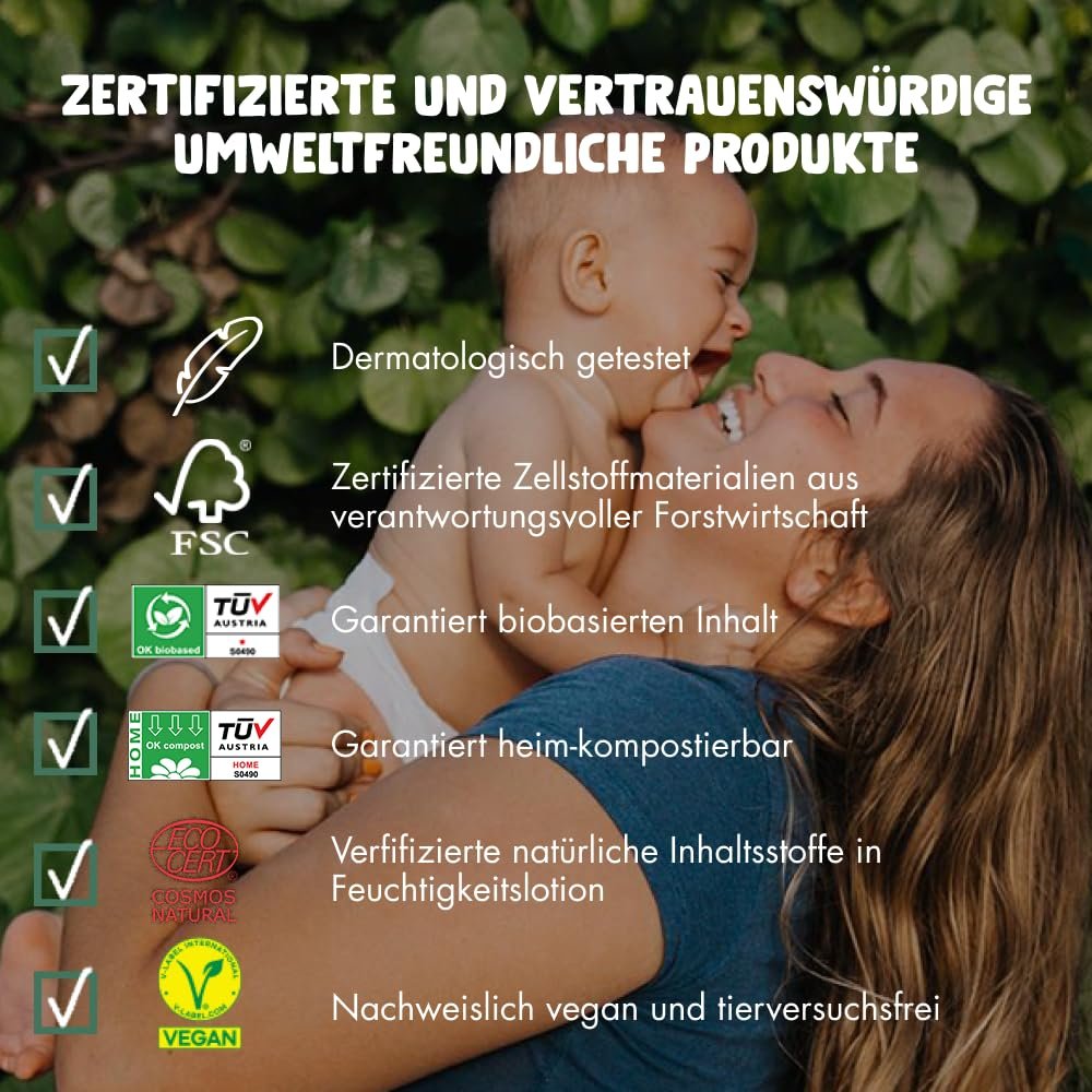 Влажные салфетки Naty by Nature Babycare Eco 672 шт., фото №4
